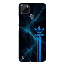 Чехлы Адидас для Realme C21Y (AlphaPrint) (Синий Адидас)