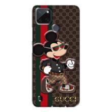 Чехлы Бренд GUCCI для Realme C21Y (Маус Гуччи)