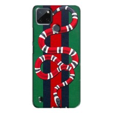 Чехлы ГУЧЧИ для Реалми с21у (AlphaPrint) (Gucci змия)