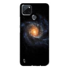 Чохли КОСМОС  на Realme C21Y (Чорна дира)