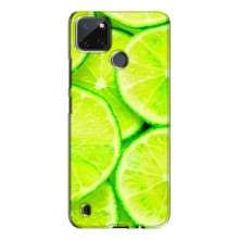 Чехлы с Фруктами для Realme C21Y (VPrint) (Лайм)