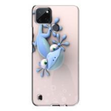 Чехлы с изображением разных животных для Realme C21Y (Геккон)