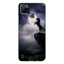 Чехлы с изображением разных животных для Realme C21Y (Лошадь)