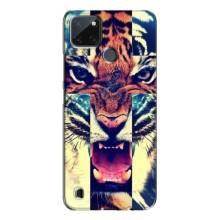 Чехлы с изображением разных животных для Realme C21Y (Яркий Тигр)