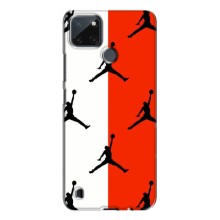 Чехлы для Realme C21Y - с картинкой JORDAN (AlphaPrint) (Лого Джордан)