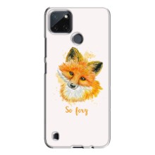 Чехлы с картинкой Лисички для Realme C21Y (VPrint) (Девочка Лиса)