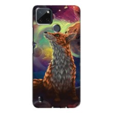 Чехлы с картинкой Лисички для Realme C21Y (VPrint) (Лисица в космосе)