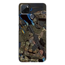 Чехлы с картинкой ЗСУ для Realme C21Y (AlphaPrint) (Воин ВСУ)