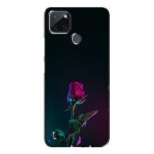 Чехлы с принтом Розочки для Realme C21Y (Ночная роза)