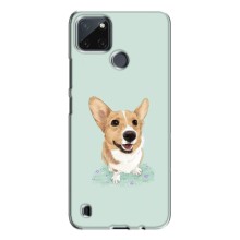 Чехлы с собаками для Realme C21Y (VPrint) (Корги)