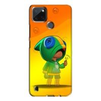 Чехол ЛЕОН (Бравл Старс)  для Realme C21Y (LEON в кофте)