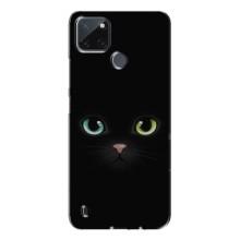 Чехол на тематику: Коты для Realme C21Y (Черный Котик)