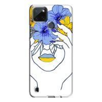 Чохол на Realme C21Y (Український дизайн) (Українка на всю голову)