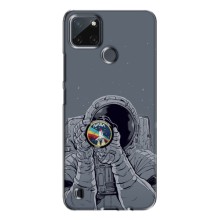Чехол NASA для Realme C21Y (AlphaPrint) (Космонавт фото)
