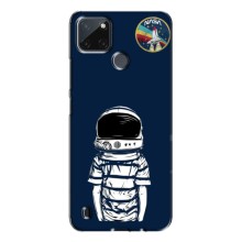 Чехол NASA для Realme C21Y (AlphaPrint) (Мальчик в шлеме)