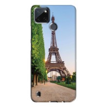 Чехол Эйфелева Башня для Realme C21Y - (AlphaPrint) (Дорога в Париж)