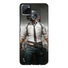 Чехол PUBG для Реалми с21у (AlphaPrint) (Пабг мен)