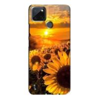 Чохол з Квітами для Realme C21Y (поле соняшників)