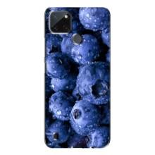 Чехол с изображением  вкусной еды для Realme C21Y (Голубика)