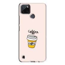 Чехол с изображением  вкусной еды для Realme C21Y (Кружка кофе)
