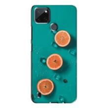Чехол с изображением  вкусной еды для Realme C21Y (Лайм)