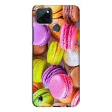 Чехол с изображением  вкусной еды для Realme C21Y (Макаруны)