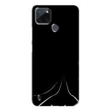 Чехол с картинками на черном фоне для Realme C21Y (Дорога)