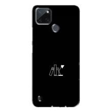 Чехол с картинками на черном фоне для Realme C21Y (Книжки)