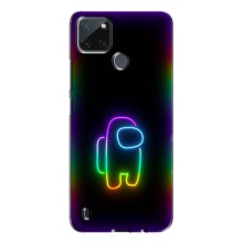 Чехол Амонг Ас для Realme C21Y (AlphaPrint) (Яркий скин)