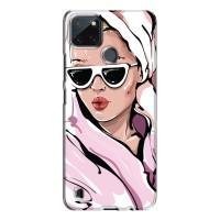 Чехол с картинкой Модные Девчонки Realme C21Y (Девушка в халате)