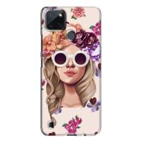 Чехол с картинкой Модные Девчонки Realme C21Y (Девушка в очках)