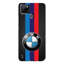 Чехол дляРеалми с21у - с принтом БМВ (AlphaPrint) (Лого BMW)