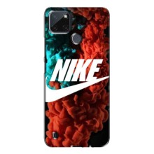Чехол для Realme C21Y - с принтом Найк (AlphaPrint) (Дымчатый найк)