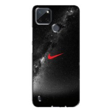 Чехол для Realme C21Y - с принтом Найк (AlphaPrint) (Найк красный)
