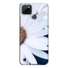 Чохол з ромашками на Realme C21Y (Пів ромашки)