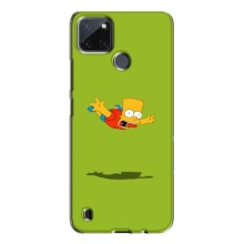 Чехол с Симпсонами для Realme C21Y (VPrint) (Барт Симпсон)