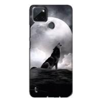 Чехол с Волком на Realme C21Y (Волк и луна)
