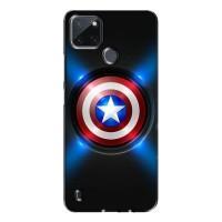 Чохол с Щітом Капітана Америки на Realme C21Y (Яскраий Щит Капітана)