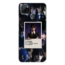 Чехлы Венсдей на Realme C21Y Уэнсдей (AlphaPrint) (коллаж Уэнздей)