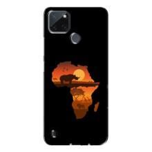 Летний Чехол на Realme C21Y (Карта)