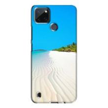 Летний Чехол на Realme C21Y (Море песок)