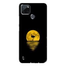 Летний Чехол на Realme C21Y (Желтый Закат)