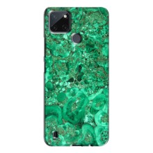 Мраморный чехол на Realme C21Y (VPrint) (Салатный Мрамор)