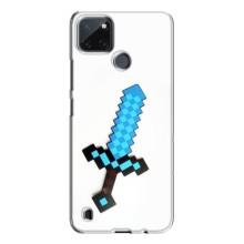 Чохли для Realme C21Y (Персонажі МайнКрафт) (Меч)