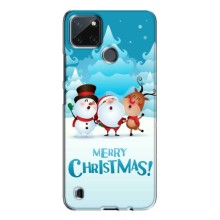 Рождественские Чехлы для Realme C21Y (VPrint) (Merry Christmas)