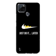 Силиконовый Чехол на Realme C21Y с картинкой Nike (Later)