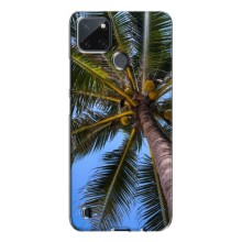Силиконовый чехол с КАРТИНКАМИ лето для Realme C21Y (AlphaPrint) (Пальма)
