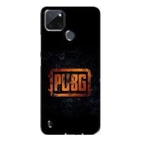 Чохол (TPU) з картинкою "Лого Пабг" на Реалмі с21у (Лого PUBG)