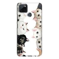 Силиконовый чехол с котиком для Realme C21Y (Коты)
