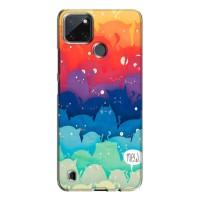 Силиконовый чехол с котиком для Realme C21Y (Mew)
